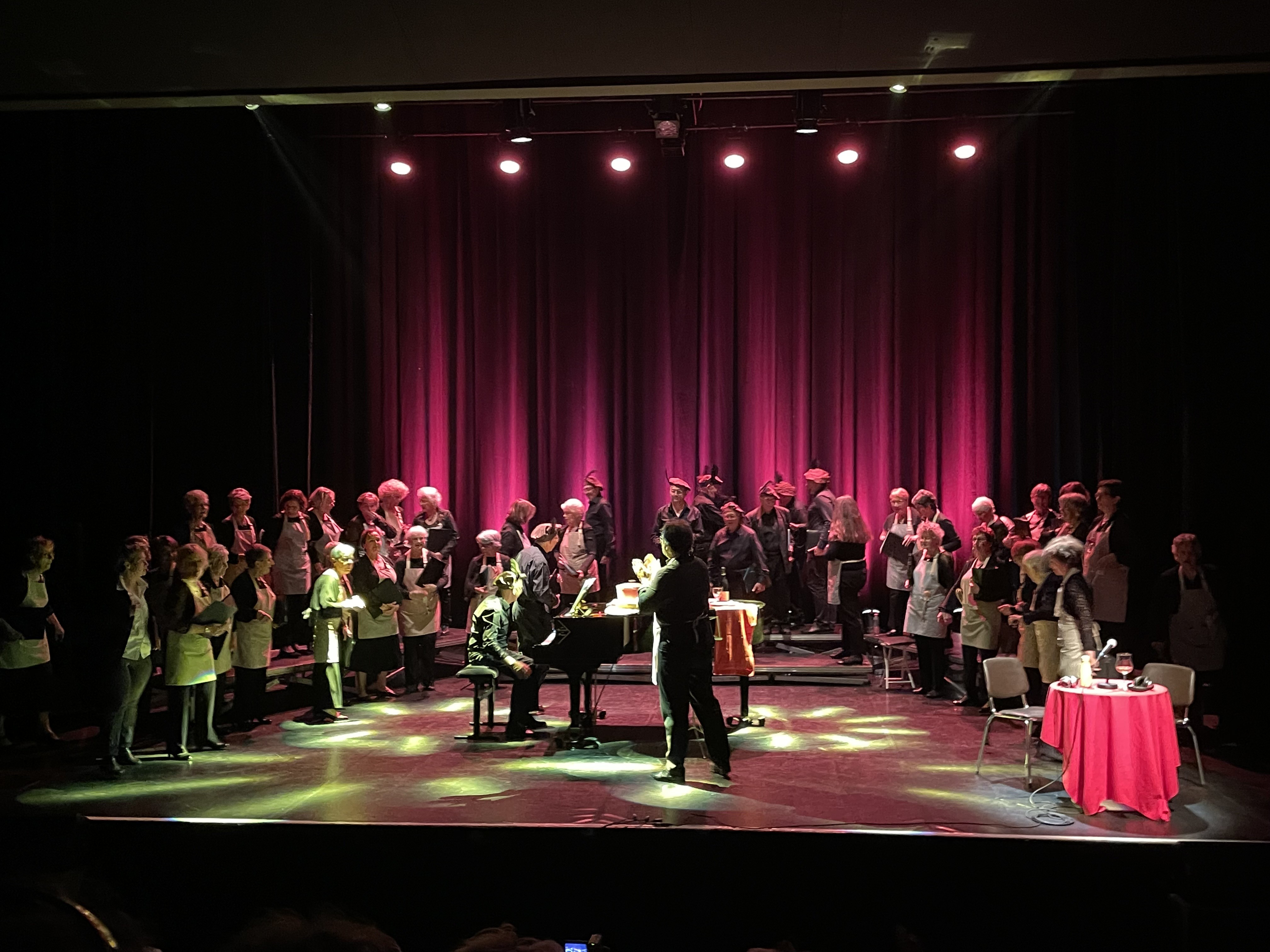 l'entrée des choristes