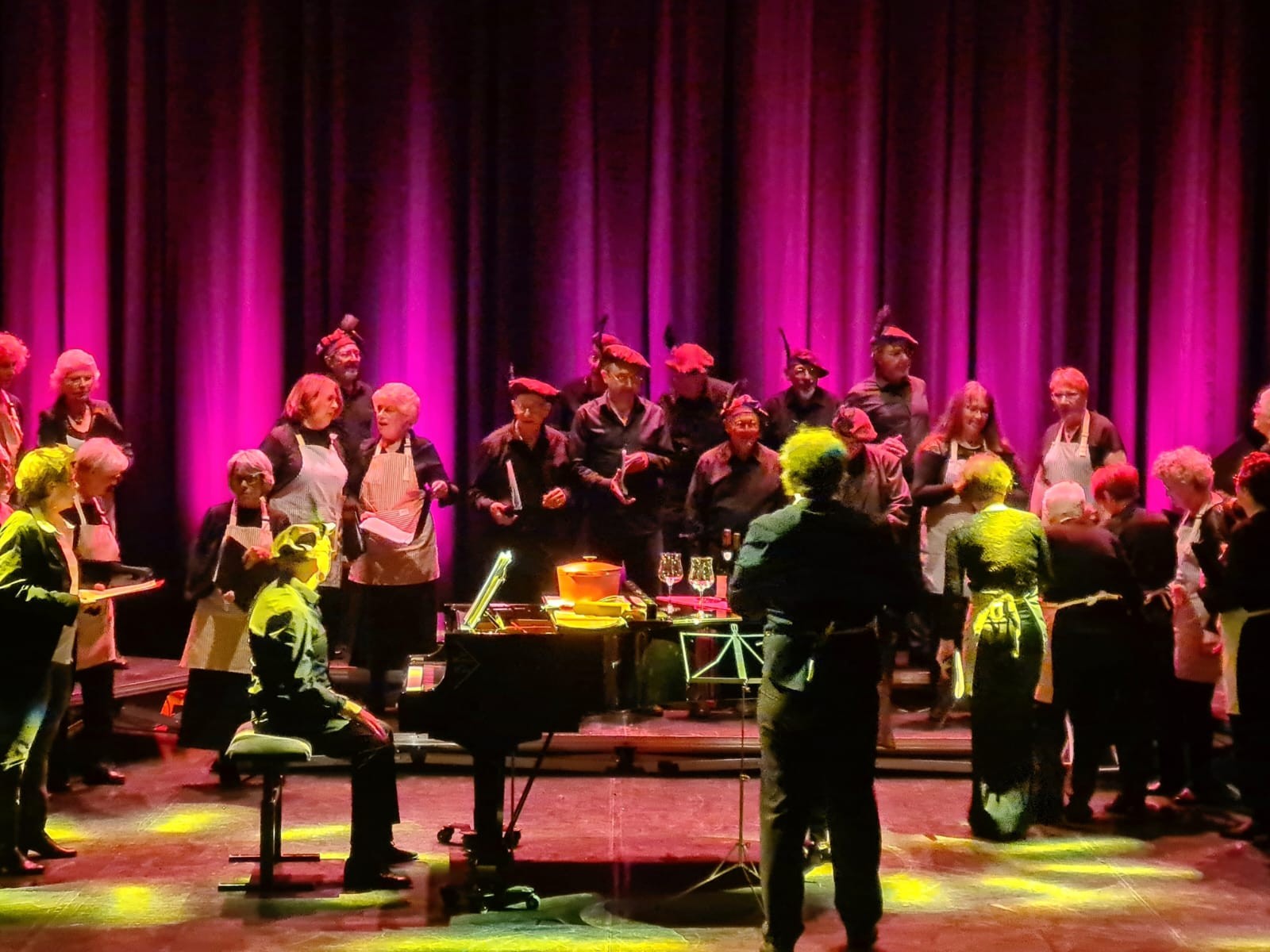 l'entrée des choristes